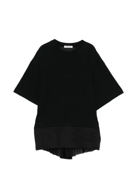 Undercover pleated panelled T-shirt Black UP1E1809