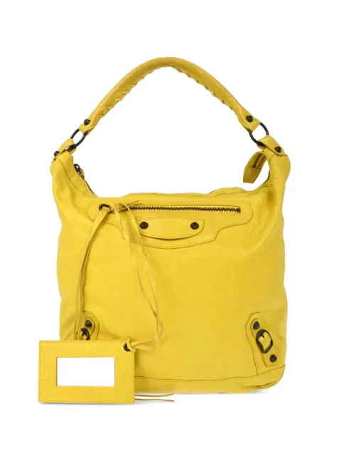 Balenciaga Pre-Owned 2013 Day lambskin tote bag Yellow 126106