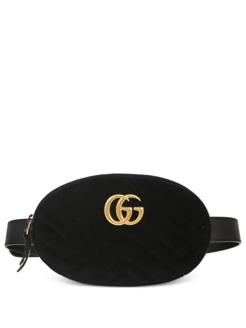 Gucci Pre-Owned 2010s GG Marmont belt bag Black 117498