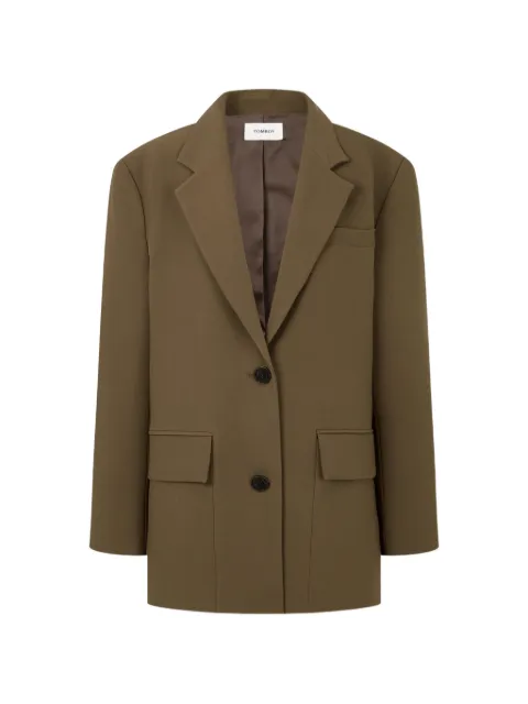 TOMBOY single-breasted pocket jacket Green 9106112502