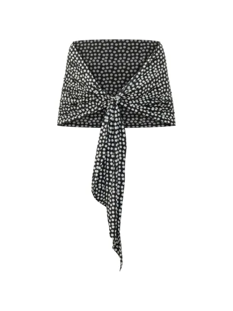 CHIARA BONI La Petite Robe polka-dot scarf Black STOEVINASPLST