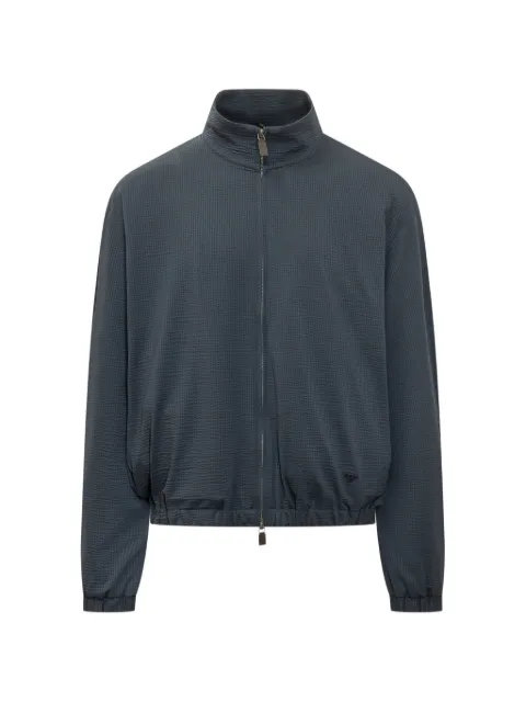 Emporio Armani zip bomber jacket Blue EM005463AF22051