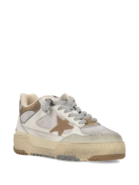 Golden Goose star appliqué leather sneakers Neutrals GWF00630F007957