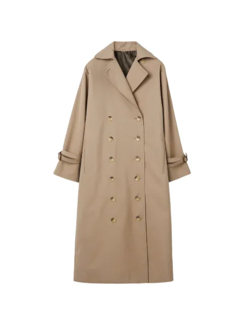 TOTEME notched-lapel double-breasted coat Neutrals 241WRO1112FB0134156