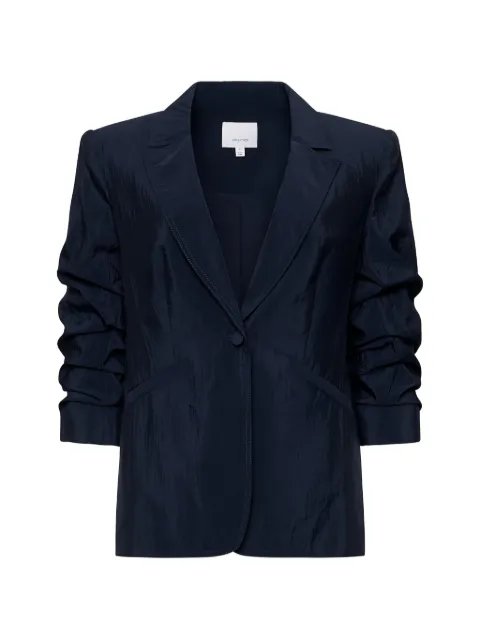 Cinq A Sept ruched woven blazer Blue ZJ2195130Z