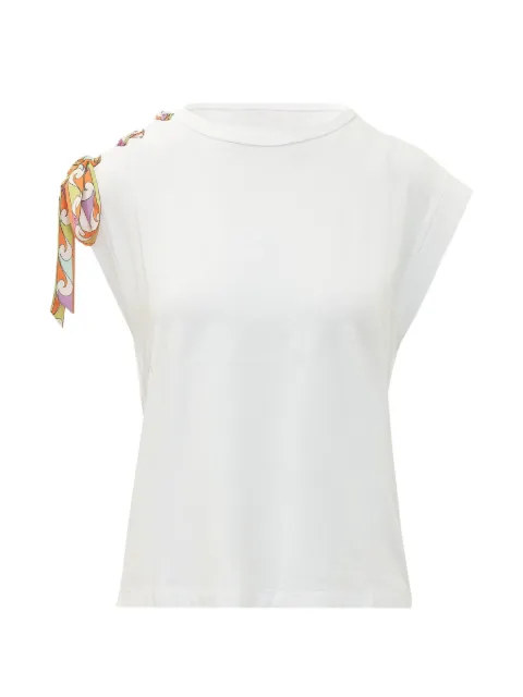 PUCCI Foulard-detail T-shirt White 6HTP406H990