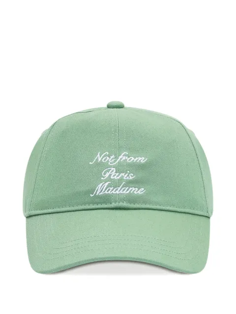Drôle De Monsieur Casquette slogan baseball cap Green KCP295CO138