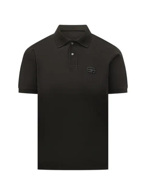Emporio Armani logo-patch polo shirt Black EM004579AF13742