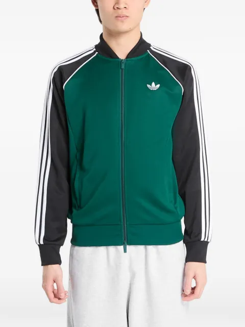 adidas 3-Stripes zip-up sweatshirt Green KE3509