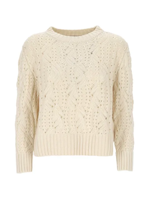 Agnona long-sleeve sweater Neutrals K5110368T030PN08