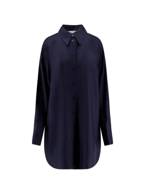 Róhe long silk shirt Blue 41819015
