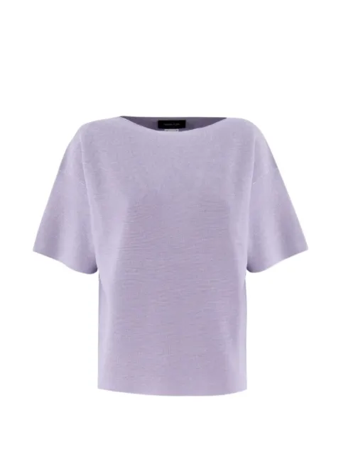 Fabiana Filippi knitted T-shirt Purple MAD265F097L2332195