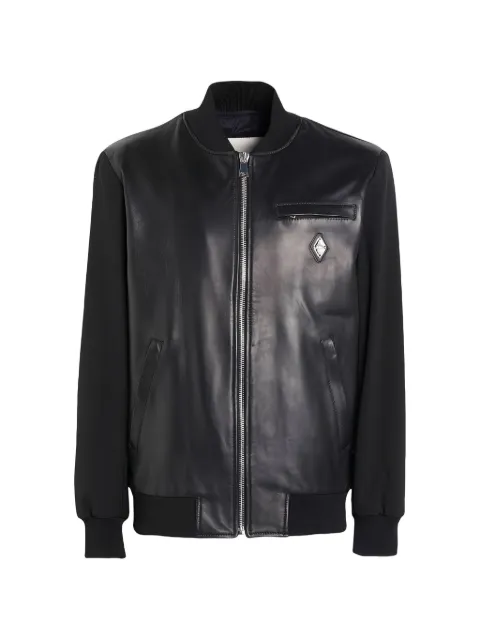 YES LONDON panelled bomber jacket Black XNP8109