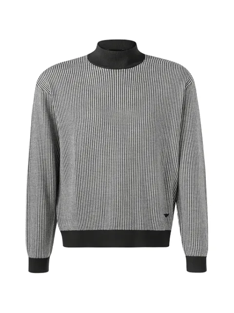 Emporio Armani mock-neck striped sweater White 6D1MXS1MKHZ