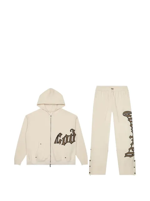 GODSPEED logo drawstring hood sweatshirt Neutrals 00AAXAIM