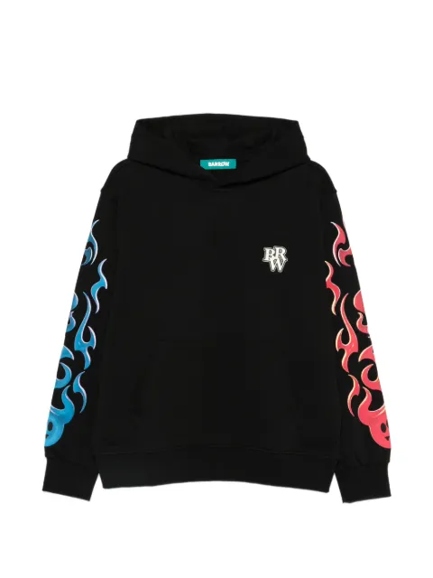 BARROW flame graphic hoodie Black S6BWUAHS101