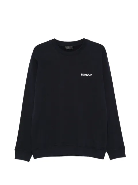 DONDUP crew neck logo-print sweatshirt Blue UF641KF0196UML6