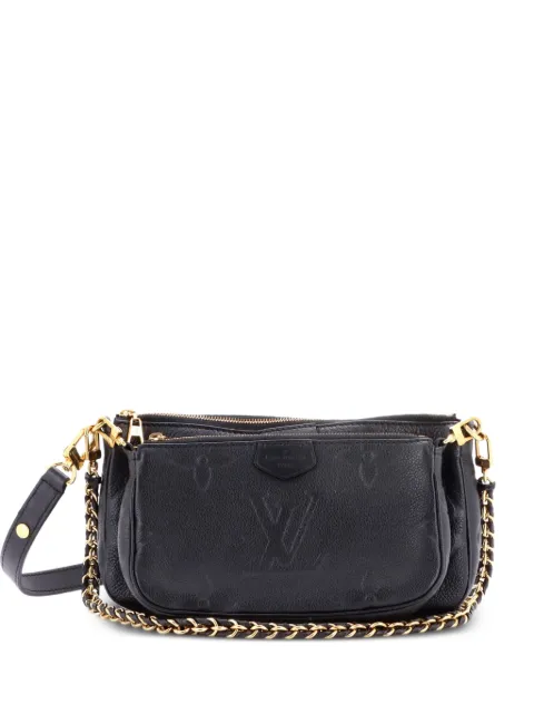 Louis Vuitton Pre-Owned Multi Pochette Accessoires Monogram Empreinte Giant crossbody bag Black WOZ5QHGCVDOV84G0