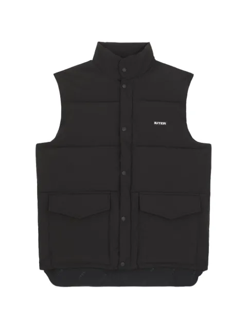 IUTER button-up puff vest Black 24WIJV01