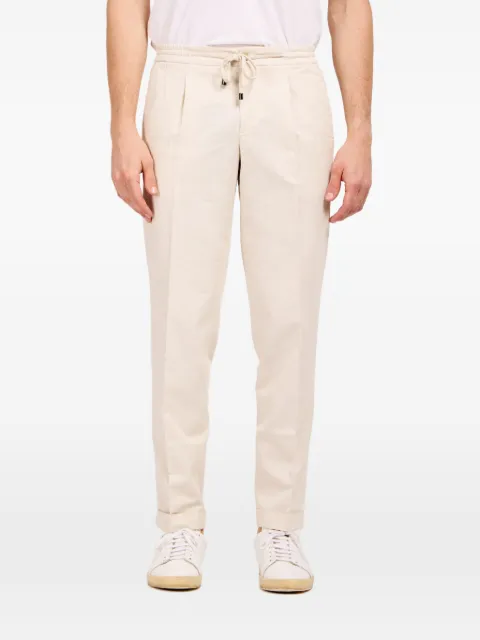 Luigi Borrelli drawstring-fastening trousers Neutrals FORCELLACCK6024