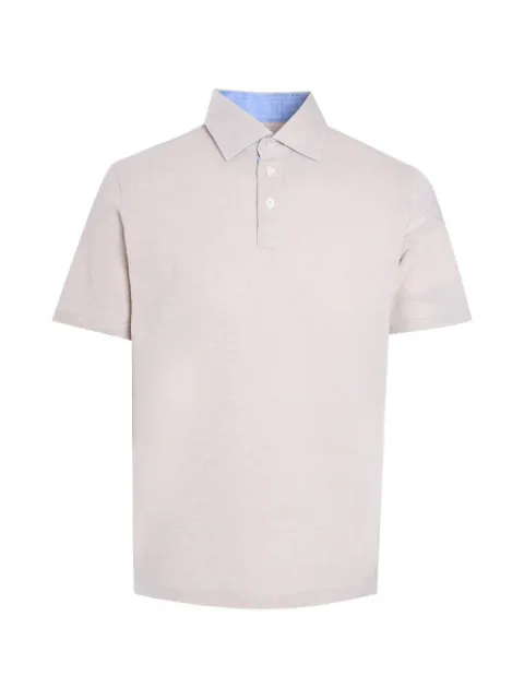 Luigi Borrelli short-sleeve polo Neutrals PL606CCK6027