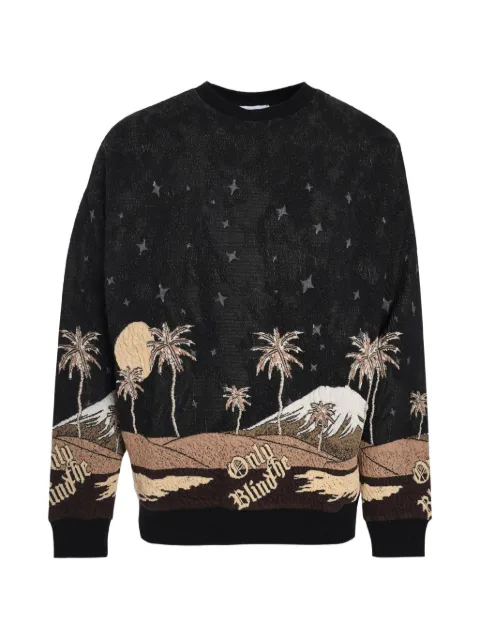 Only the Blind Sepia Mountain sweatshirt Black OTBS1327