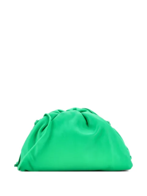 Bottega Veneta Pre-Owned The Pouch Leather Mini crossbody bag Green PK8ATGJ4AGY9NL6G
