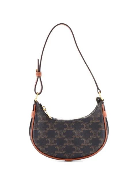 Celine Pre-Owned Ava Bag Triomphe Coated Canvas Mini shoulder bag Brown E3NWWB1WI808VLTK