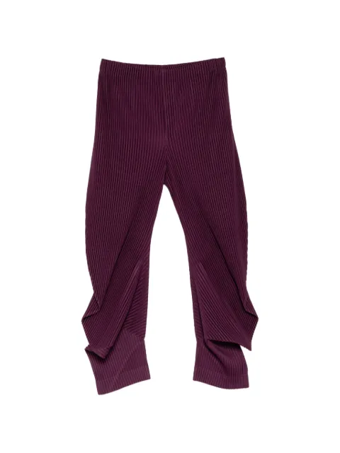 Homme Plissé Issey Miyake pleated trousers Purple HP66JF250