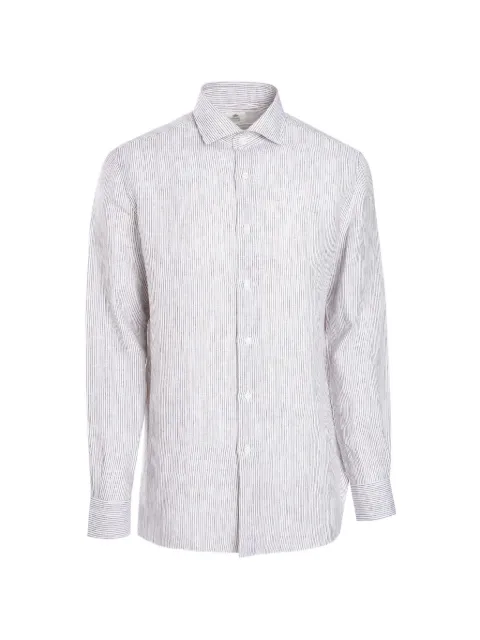 Luigi Borrelli striped long-sleeve shirt White SR1601