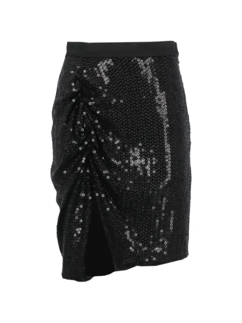Vivienne Westwood sequin slit skirt Black 1K010025J00ADN401