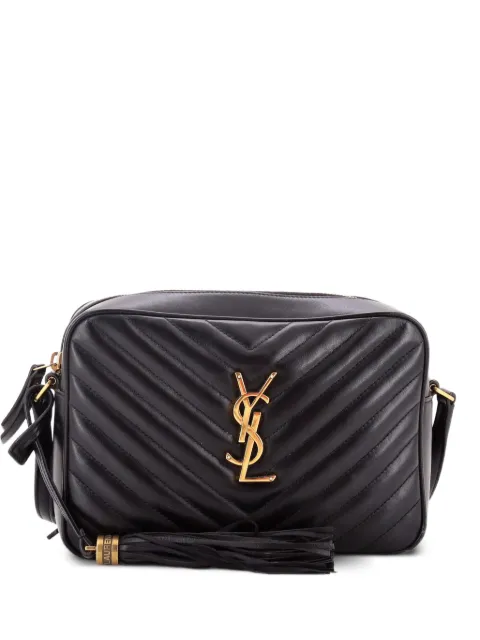 Saint Laurent Pre-Owned Lou Camera Bag Matelasse Chevron Leather Small crossbody bag Black B9AK5Y0RXBKPFBV0