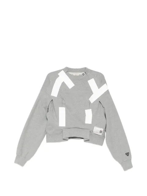 Maison MIHARA YASUHIRO tucked tape-detail sweater Grey B16PO552