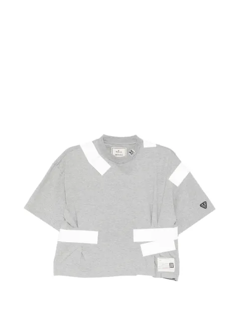 Maison MIHARA YASUHIRO taped tucked T-shirt Grey B16TS581