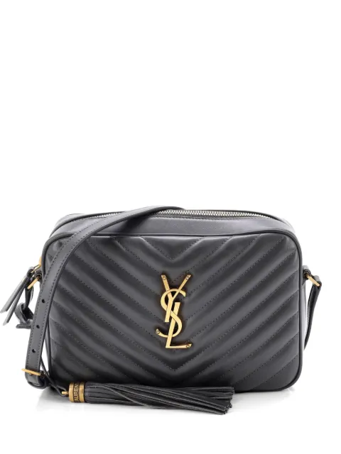 Saint Laurent Pre-Owned Lou Camera Bag Matelasse Chevron Leather Small crossbody bag Grey N1VZA8E91TY4IOLC
