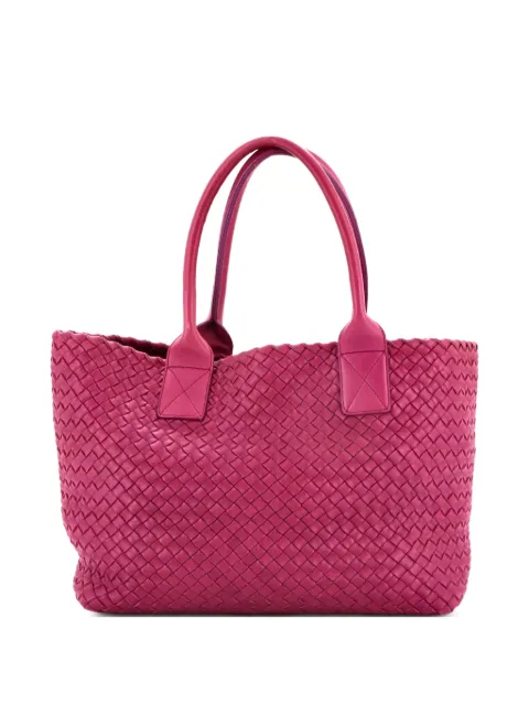 Bottega Veneta Pre-Owned Cabat Intrecciato Nappa Small tote bag Purple B23HSIDXGP36XABC