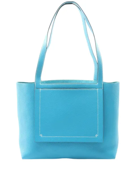 Hermès Pre-Owned 2021 Clemence Double Sens 31 tote bag Blue ZIOMHZ0GE1BOR0HQ