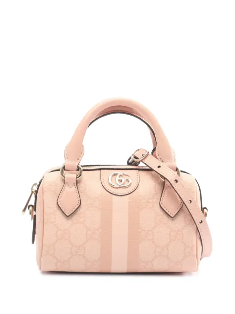 Gucci Pre-Owned 2016-2026 Super Mini GG Supreme Ophidia satchel Pink EV5W7H68HEVLP9JI