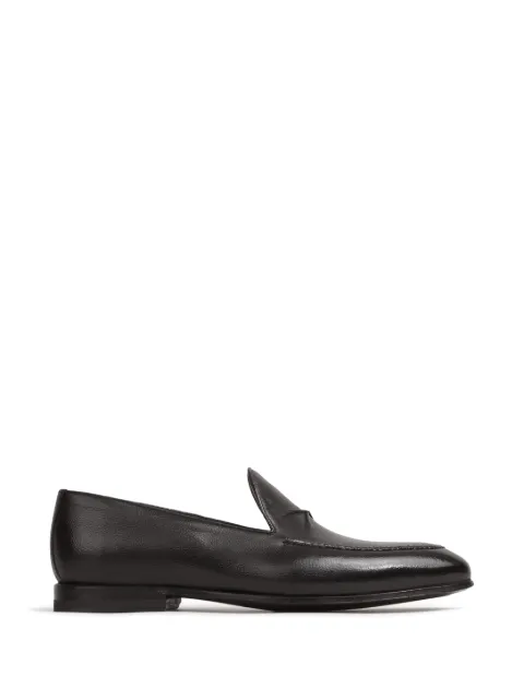 Bontoni de bustis grained leather loafers Black DEBUSTISVINTAGEGRAIN