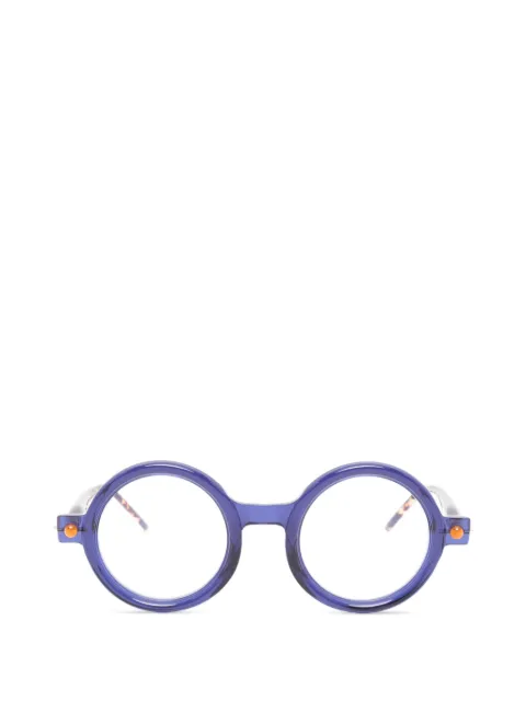 Kuboraum round-frame glasses Blue P1