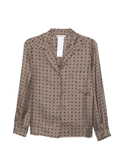 Max Mara Disco printed shirt Neutrals 2611111131600