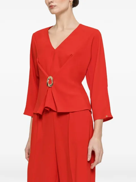 NISSA V-neck ring top Red TOP16521RED