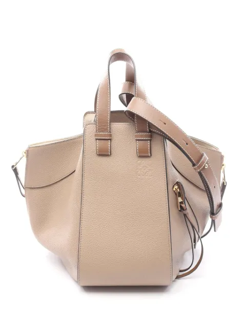 Loewe Pre-Owned 2010-2026 Small Grained Calfskin Hammock Bag satchel Brown G2J2105VAQR5XL38