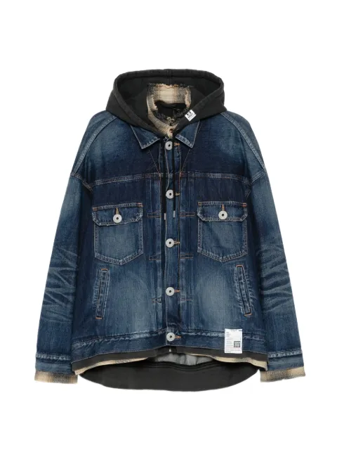Maison MIHARA YASUHIRO hooded denim jacket Blue J16BL126