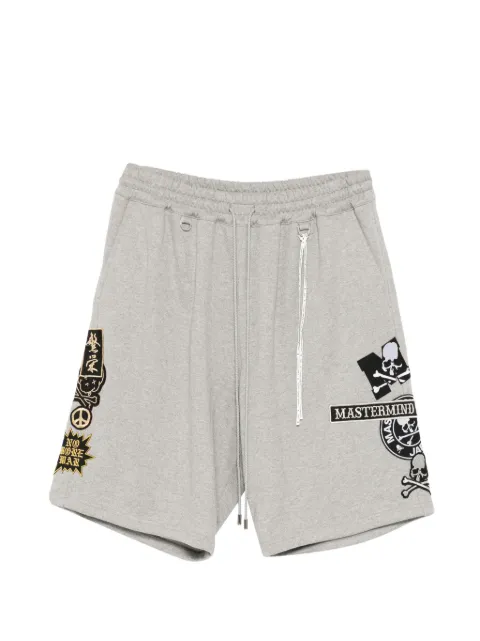 Mastermind Japan logo-appliqué shorts Grey MJ26EE1PA071014GRY