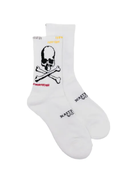 Mastermind World skull-motif socks White MW26SE1S0002WHT