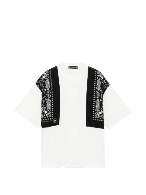 Mastermind Japan bandana-print T-shirt White MJ26EE1TS097907WHTBLK