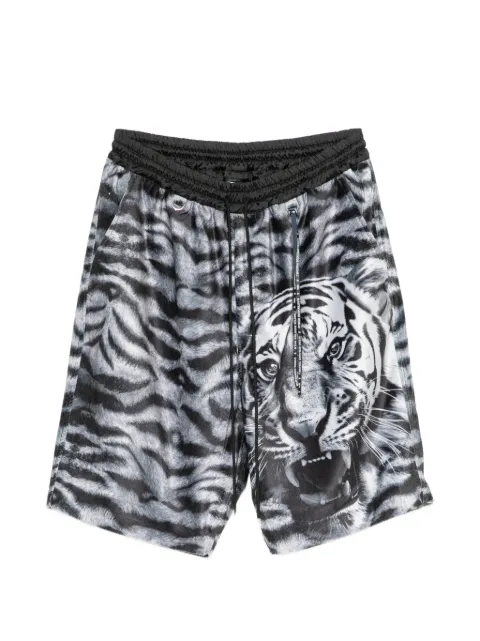 Mastermind World tiger-print shorts Black MW26SE1PA022601TIGER