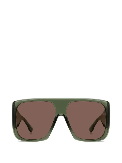 Victoria Beckham Eyewear geometric-frame sunglasses Green VB7007S