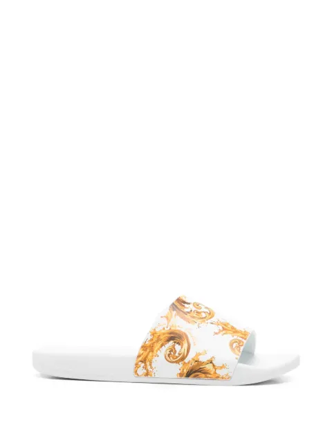 Versace Jeans Couture printed slides White 80YA3SQ4ZS365
